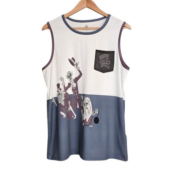 Men's - Disney Haunted Mansion Hitchhiking Ghosts Tank Top, Size Medium - Picture 2 of 7